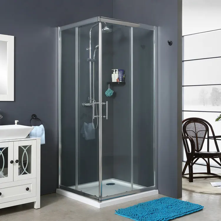 Cheap Corner Bathroom Shower Enclosure Room Sliding Door With Glass In