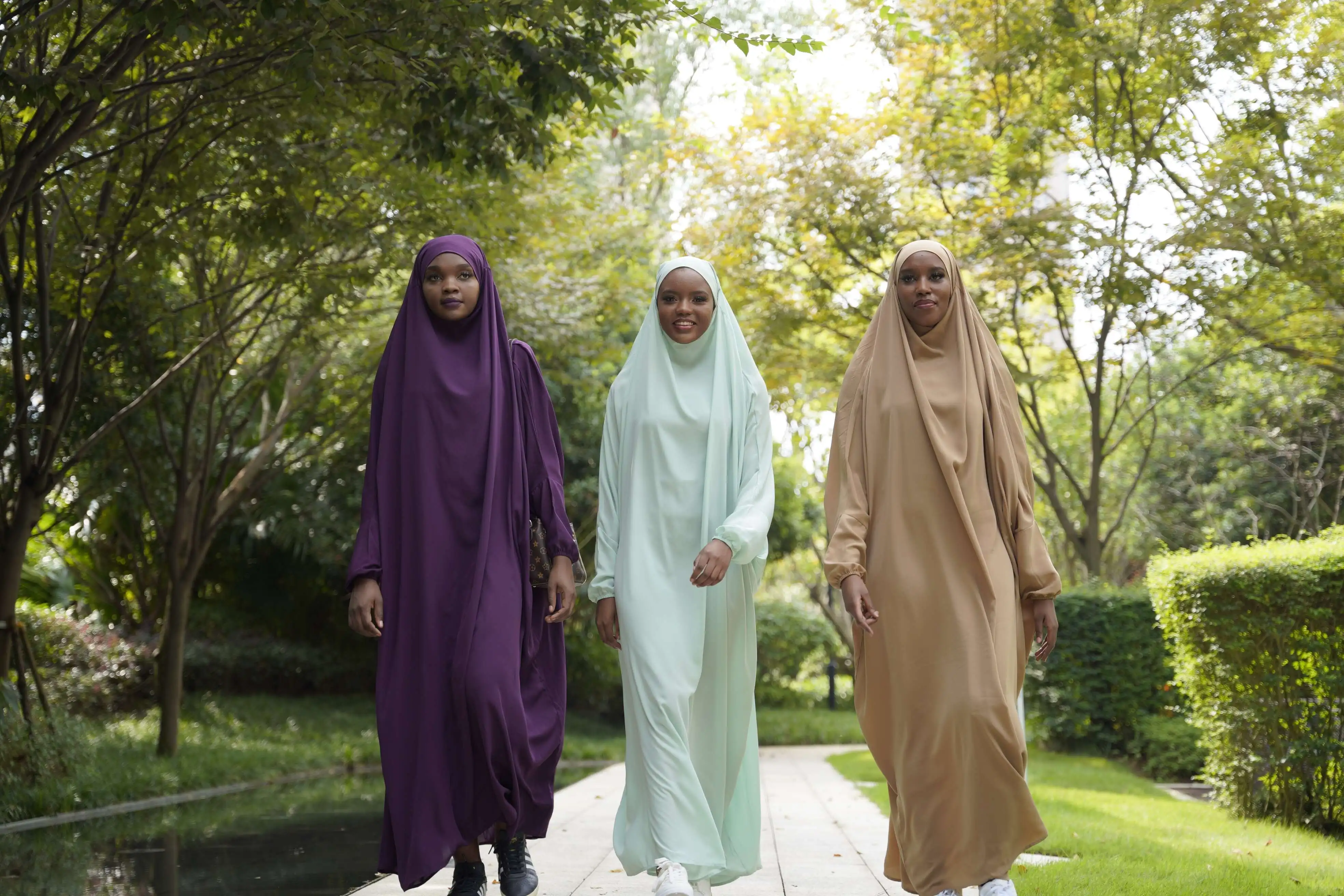 Abito Tunica Lunga Con Hijab, Modavitrini, Caftano Abaya Jilbab Per Preghiera, Donna, Maniche Lunghe Kimono, Vari Colori