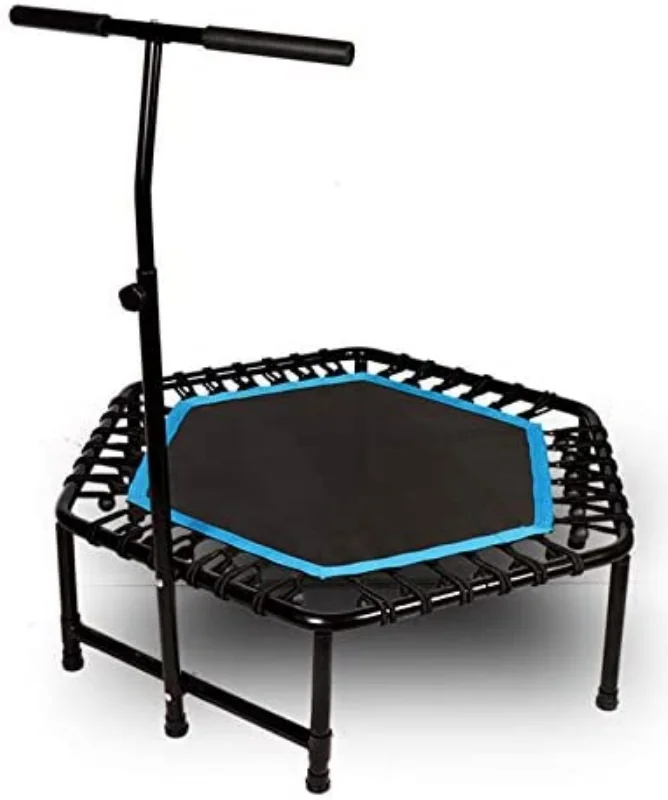 Fitness Folding Mini Trampoline With Handrail Bar Buy Fitness Folding