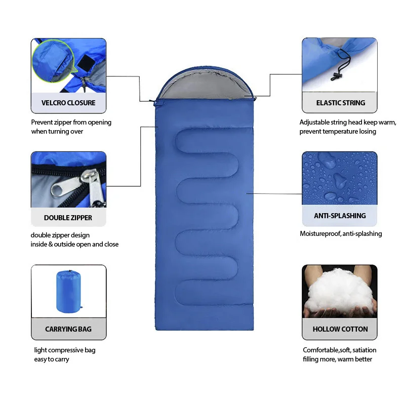 Sleeping Bag Ultralight Camping Waterproof Sleeping Bags Thickened