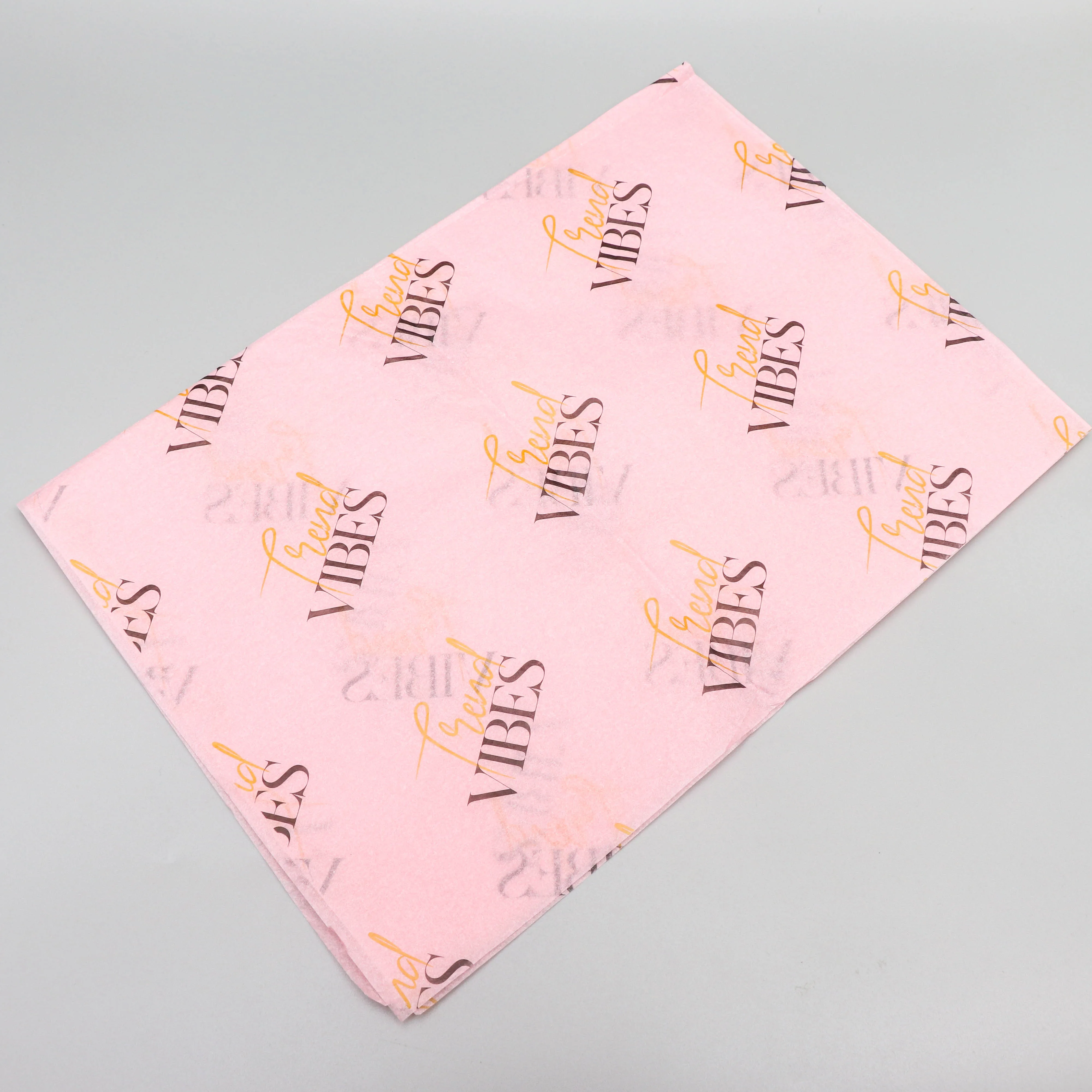 Wholesale Tissue Paper Design Custom Printed logo Thin Wrapping Paper for Product Wrapping