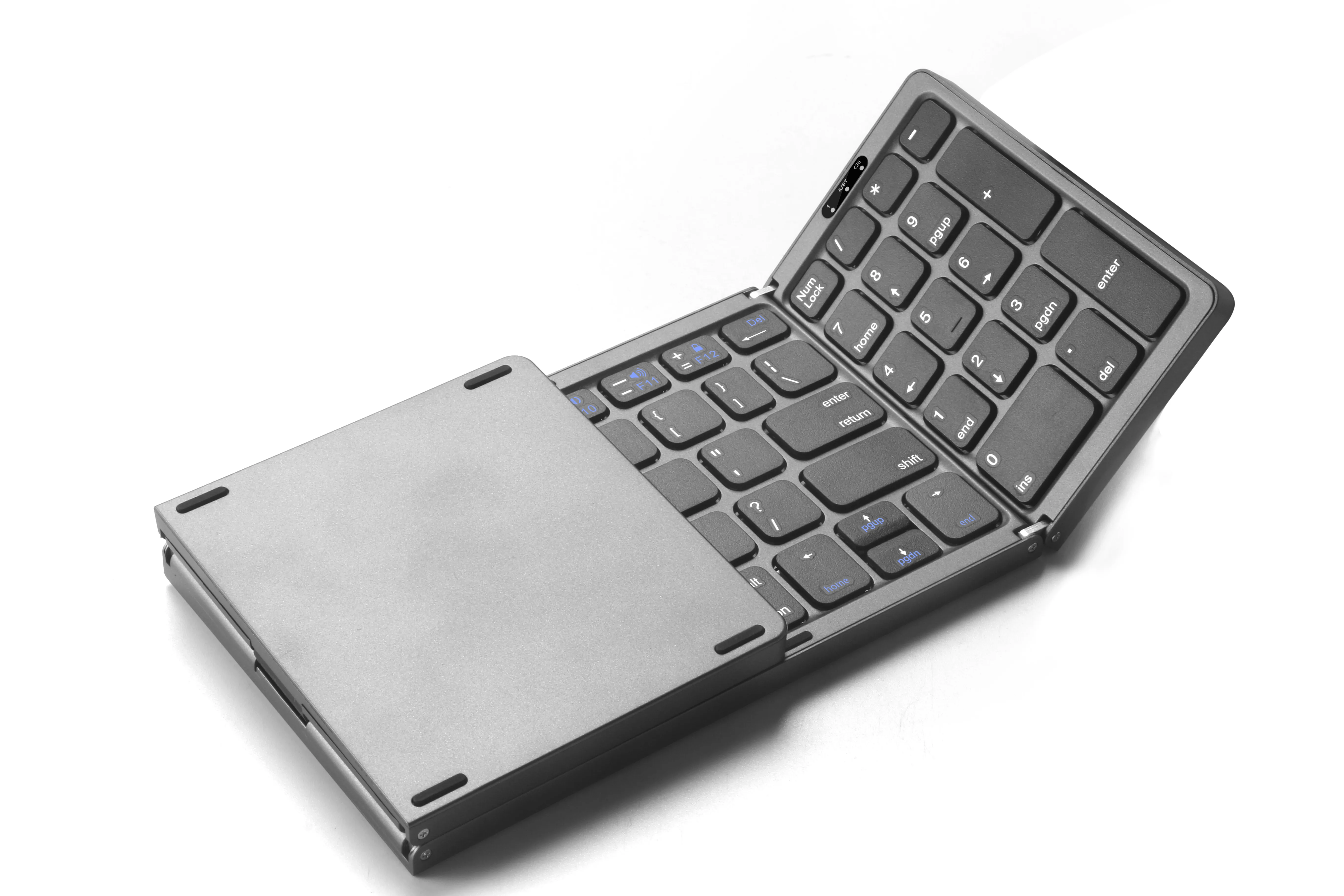 B089 Laptop Tablet Wireless Foldable with Numeric Keypad BT Keyboard Folding Keyboard for Home Gaming Office