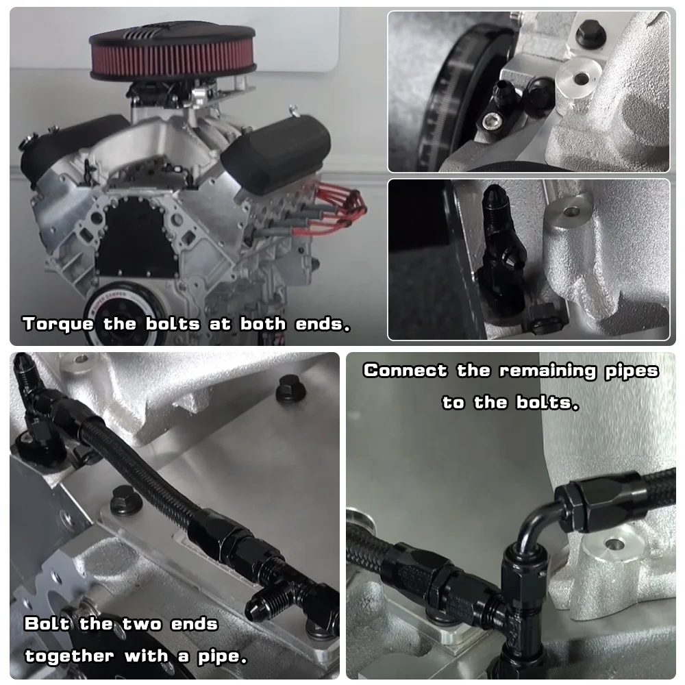 Kit De Manguera De Ventilación De Vapor 4AN Para Motores LS (LS1, LS2, LS6, LM7) – BFO Acero Inoxidable