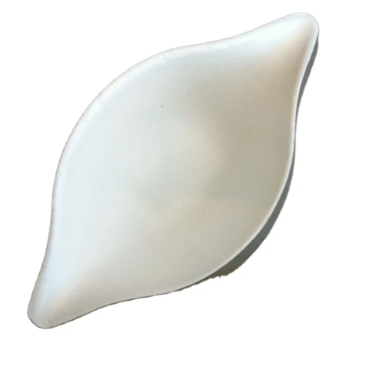 Biodegradable Lemon Shape Appetizer Plate Sugarcane Mini Disposable Plates Bagasse Dessert Plate Sauce Dish