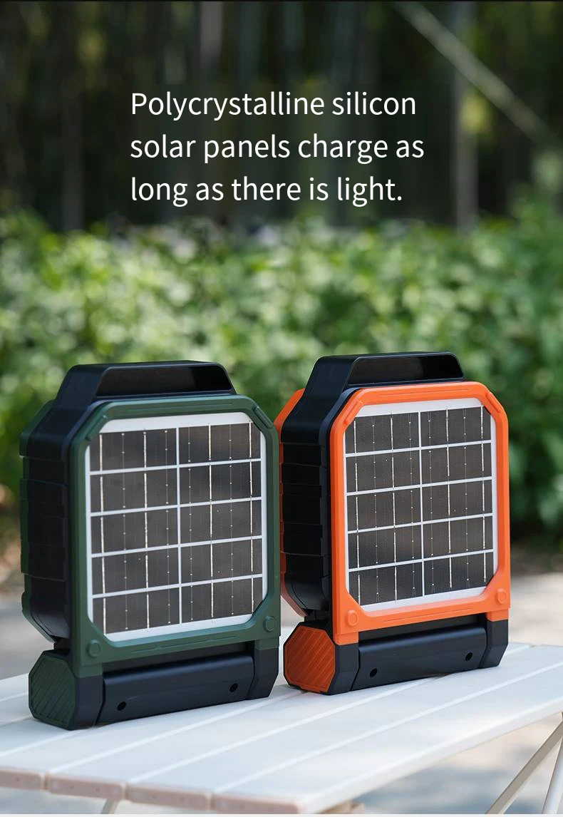 7800mAh Solar Portable Fan with Brushless Motor,USB-C Charging,4-Speed & LED Light/CE/FCC/ROHS Certified for Outdoor Camping