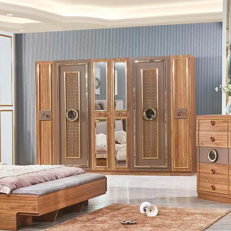 モダンなベッドルームセット高級アラビア家具キングサイズのベッド