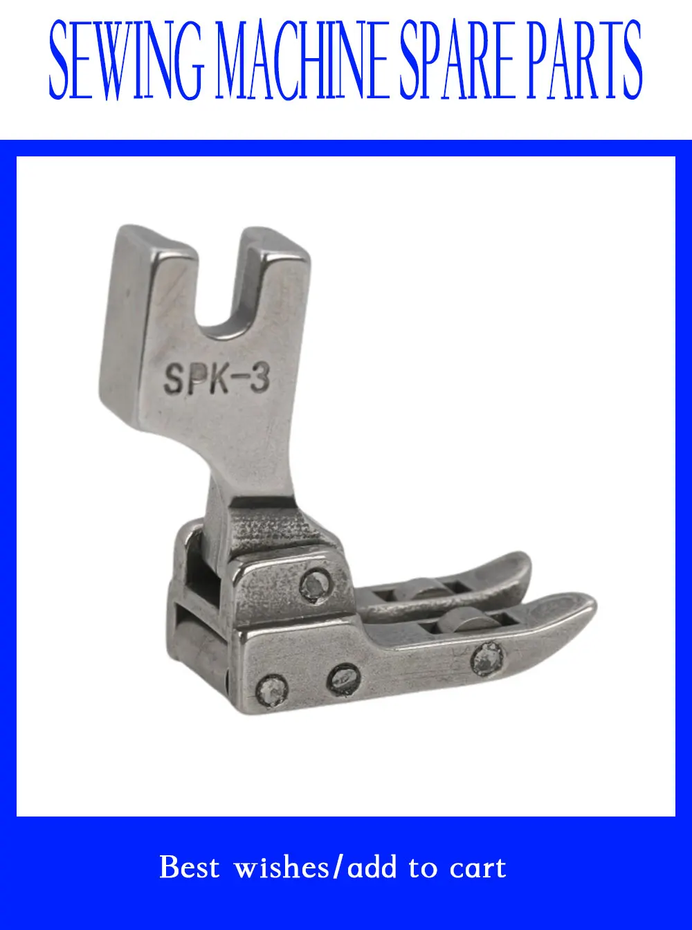 ROLLER PRESSER FOOT SPK-3 With Bearing Industrial Sewing Machine Singer Brother 