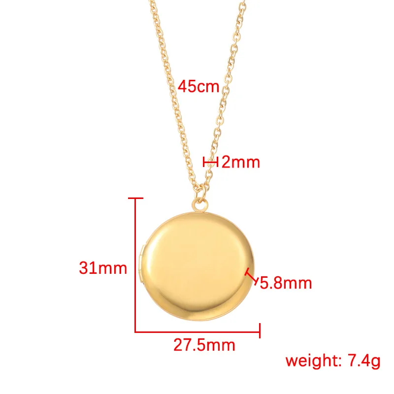 Photo Locket Pendant Necklace