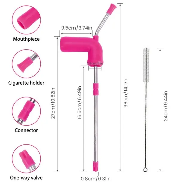 cigarette snorkel 1PC Beer Straw Beer Bong Funnel Slammer Double Snorkel Drinking Beer Bar Tools Festivals Party Dispenser A smooth dry ball chamber helps seal out splashes while maintaining airflow at the surface Beer Snorkel Bong Funnel,beer Funnel
