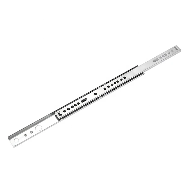 Cheap Drawer Slide Furniture Fittings 27mm Telescopic Channel Soft Close Drawer Slide 1.0mm