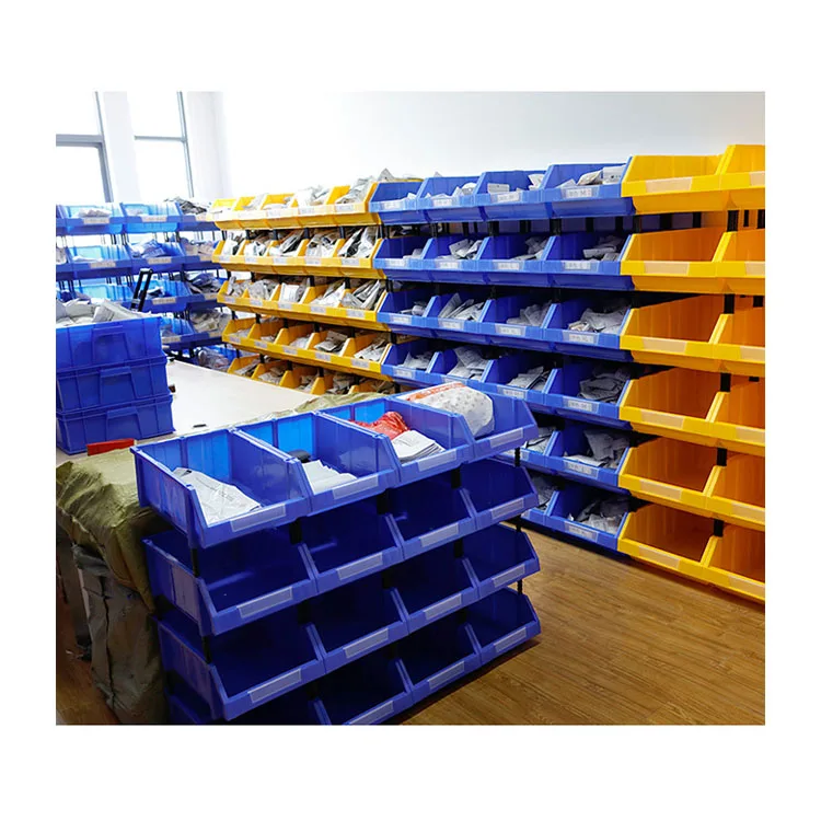 Spares Parts Boxes Stackable Warehouse Bin Container clear Plastic Warehouse Storage Bins