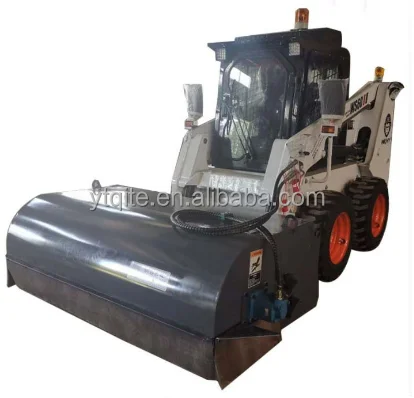New Mini Skid Steer Loader Attachments Hydraulic Road Sweeper with Hydraulic Motor for Cleaning Jobs