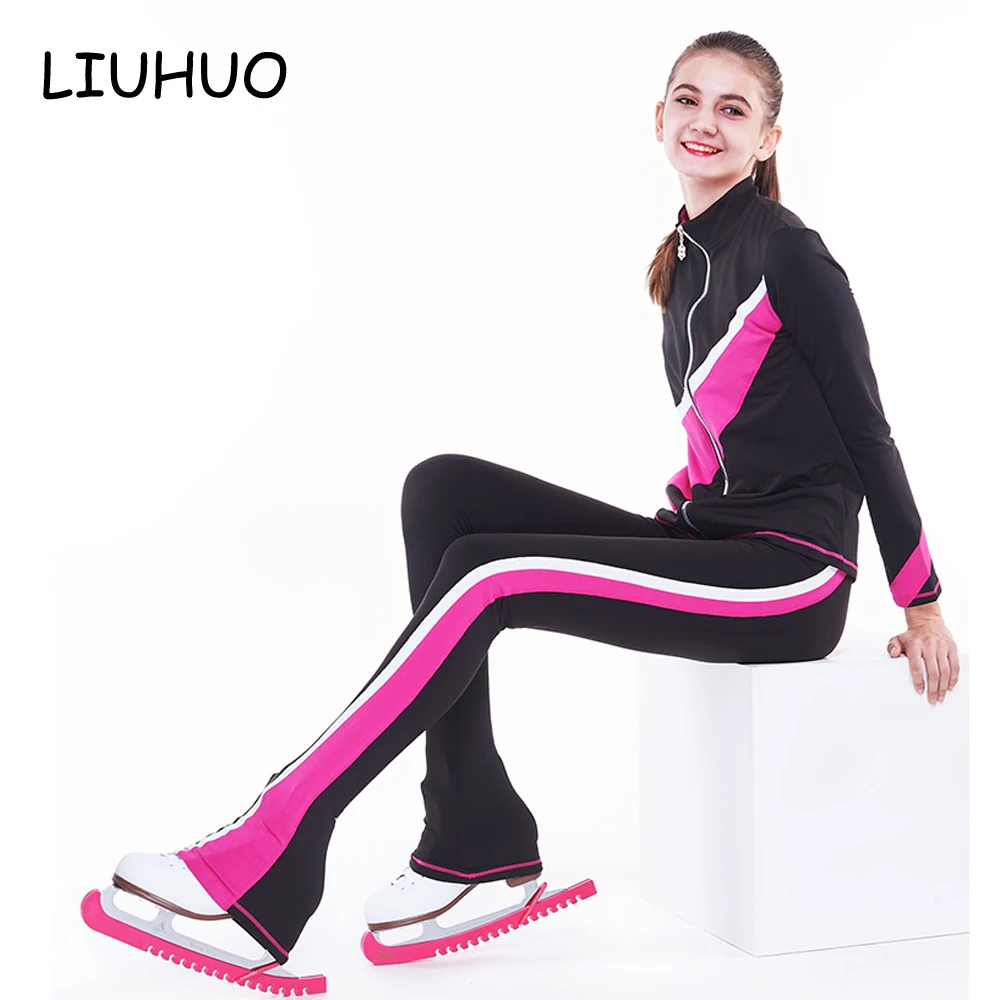 LIUHUO Ice Skating Pants Girls Fleece Women's Figure Indonesia