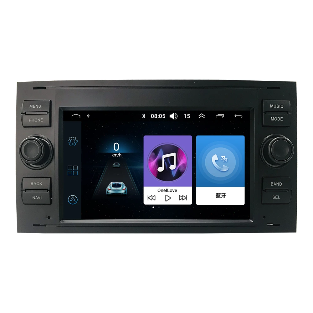 Android 11 2Din  Car Radio GPS Navigation Player for Ford Mondeo S-max Focus C-MAX Galaxy Fiesta with Wifi Bt Obt