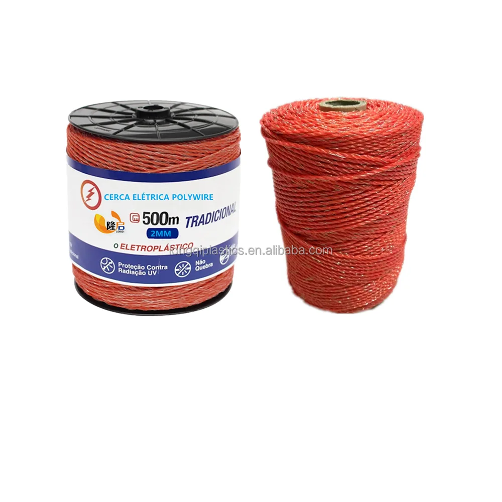 500M 2.5mm Electric Fence Poly Wire Polywire RED Sheep Goat Fencing - View #3