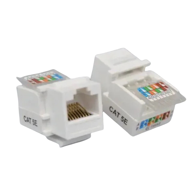 Structured Cabling Network Projects  24AWG Cat 5e Information Module Tool Free UTP STP RJ45 Jack 110 IDC Connector Krystone Jack