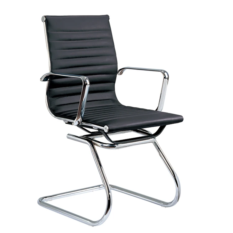 High Back Fixed Armrest Executive Office Chair Real Leather Height Judge Leather Office Chair With Height Adjustable