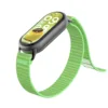 green watch band+black connector