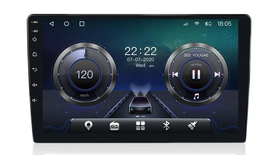 Aijia Android Car Stereo Navigation Media Player For 2010 Toyota Wish