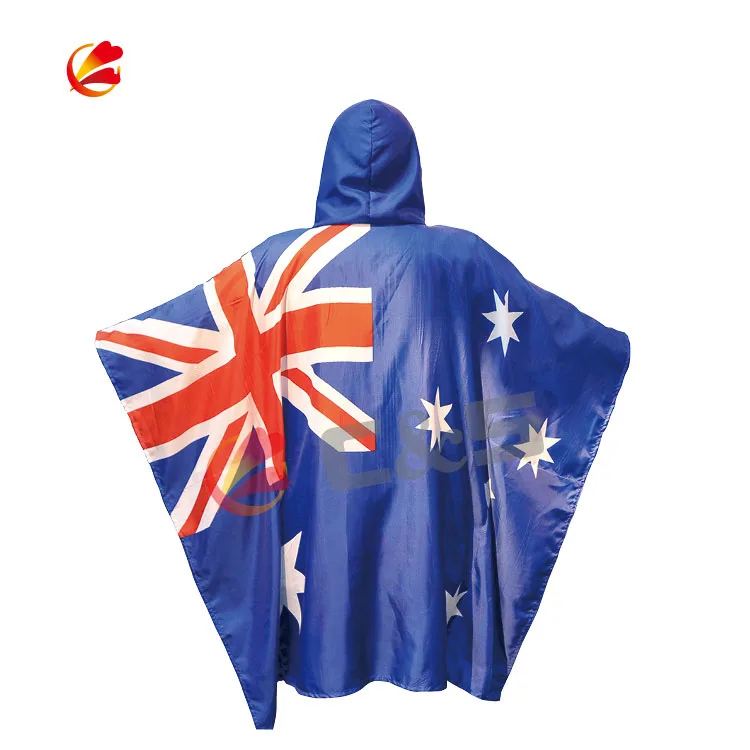Printing Fan Cheering Polyester Body Flag Cape Waterproof National Country Body Flag Cape Wholesale