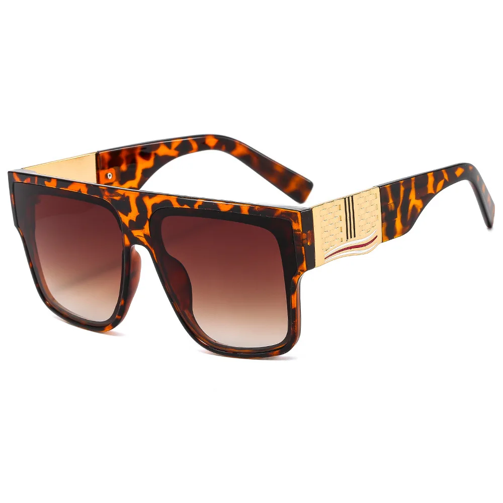 2024 nuova moda di lusso firmato oro cintura a forma di occhiali da sole da  donna uomo alla moda moderni marchi famosi Vintage Flat Top occhiali da