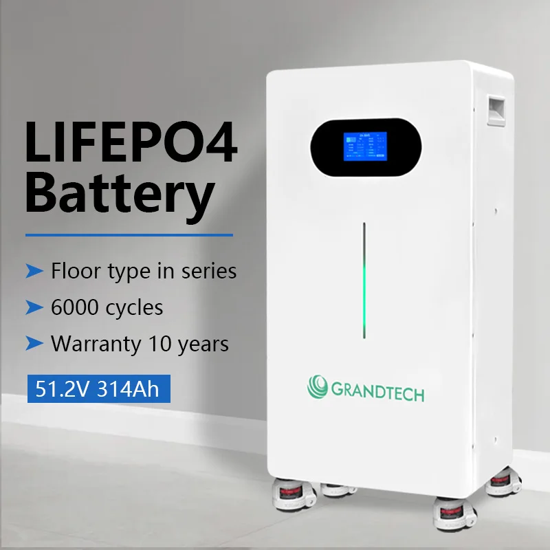 Engros Hjemme Energioplagring Batteri 24V 48V 100Ah 200Ah 300Ah 314Ah 16KWH Bluetooth IP65 Lifepo4 Solbatteri SOC Display