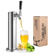 Wholesale Price Single Beer Faucet Beer Tap 3" Self-Closing Faucet Shanks Stainless Steel Kegerator Tap Tower Kit