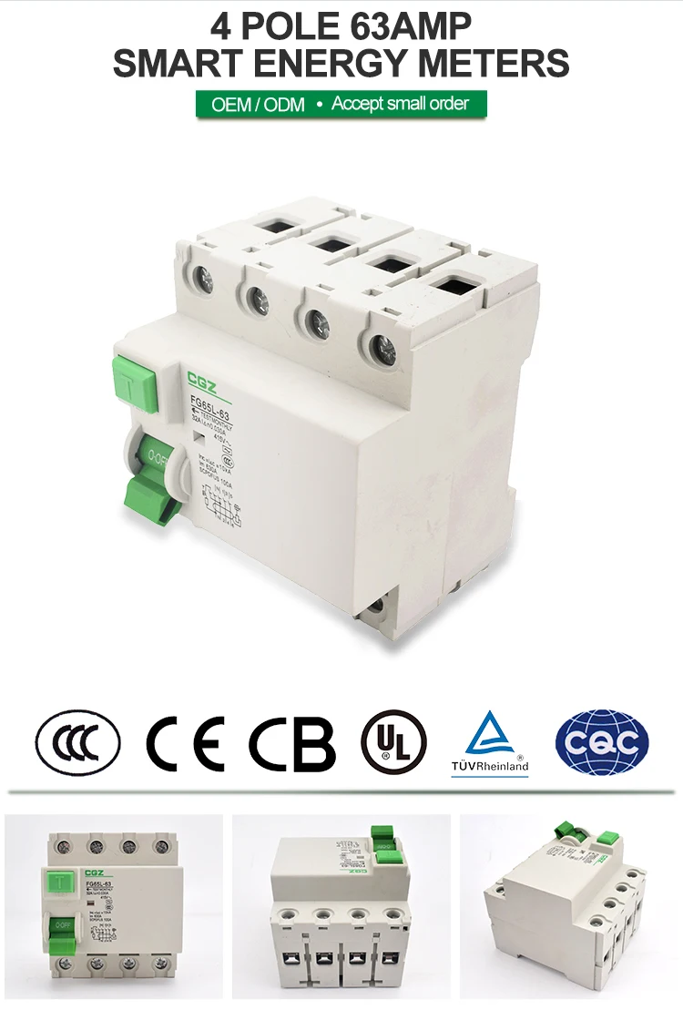 4p Type B Residual Current Circuit Breaker 4pole 63a 30ma Elcb/rcd/rccb ...