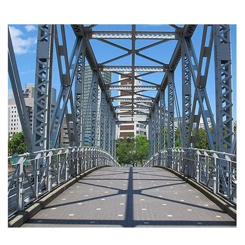 Low Carbon Steel Structures Prefab Bridge for Transportation Project