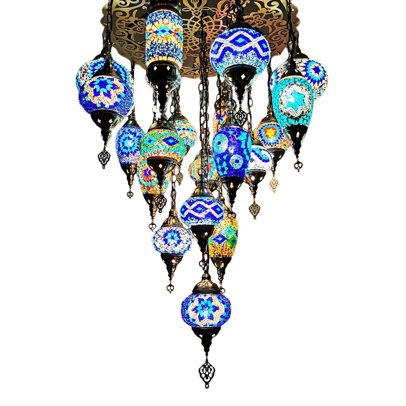 19 Characteristic Multi-chandelier Chandelier in Turkey Restaurant Cafe Hotel Hotel bar Club KTV Chandeliers