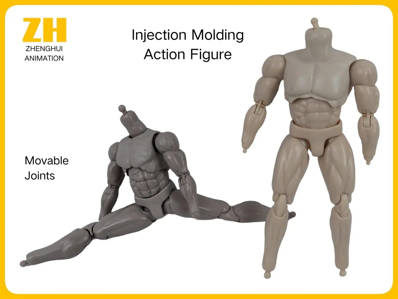 Manufacturer Custom Assembly Disjointed Movable Resin Action Figure Anime ABS Jointed Plastic ABS Vinyl PVC Action Figures