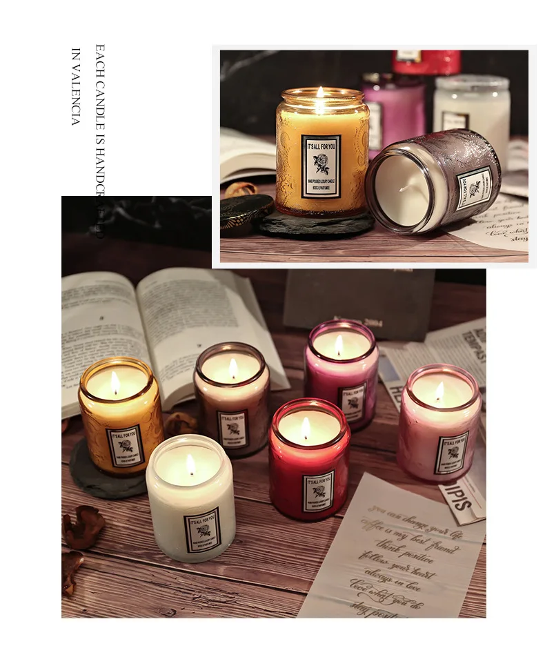 Beeman Home Scented Candles Set Long Lasting Aromatherapy Jar Soy ...