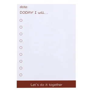 High Quality Custom logo Notepads A5 Stationary Notepad Personalized Notepads Printing Loose Leaf Memo Pad