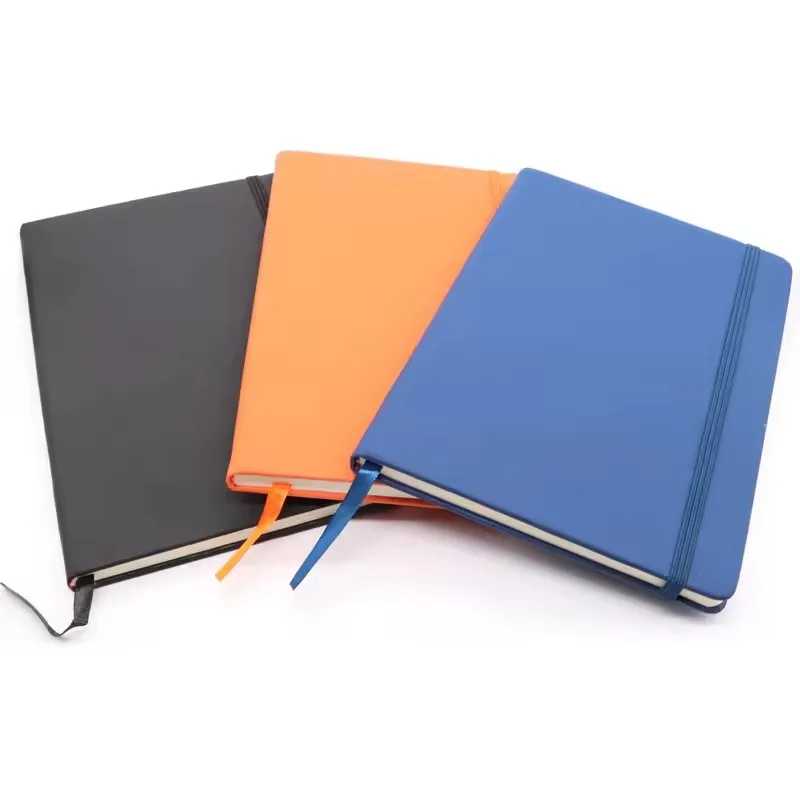Custom High Quality Hardcover Journal Pu Leather Cover Pocket Diary Notebook