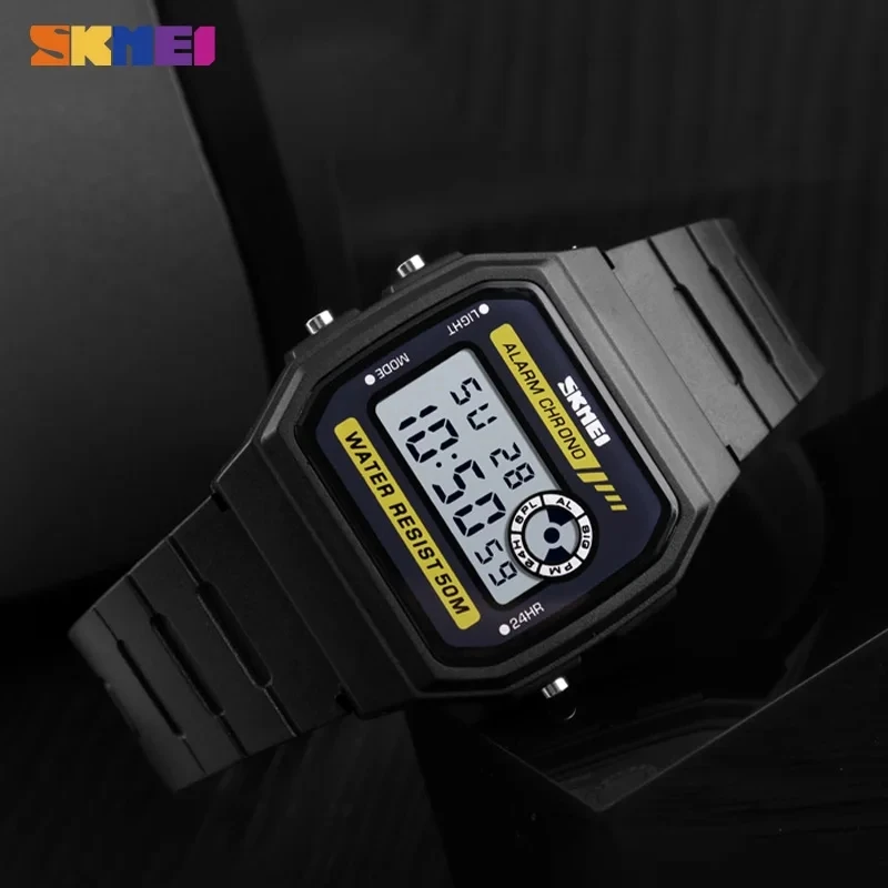 Skmei 1413 Top Brand Luxury Sport Watch Men 50M Waterproof Digital Watches Dual LED Display Wristwatches Relogio Masculino