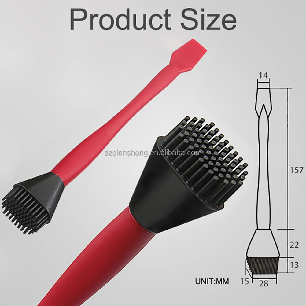 Silicone Glue Brush, Flexible Work Silicone Glue Brush Kit 4Pcs Comb Easy  to for Woodworking
