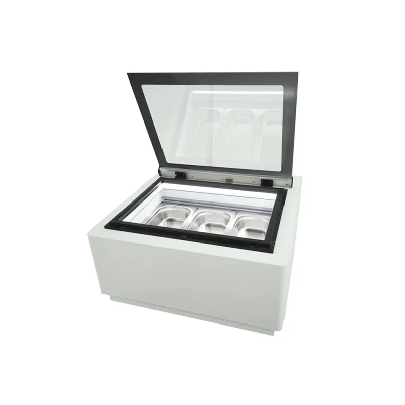 Table Top Style Gelato Display case Freezer Mini Ice Cream Display Fridge