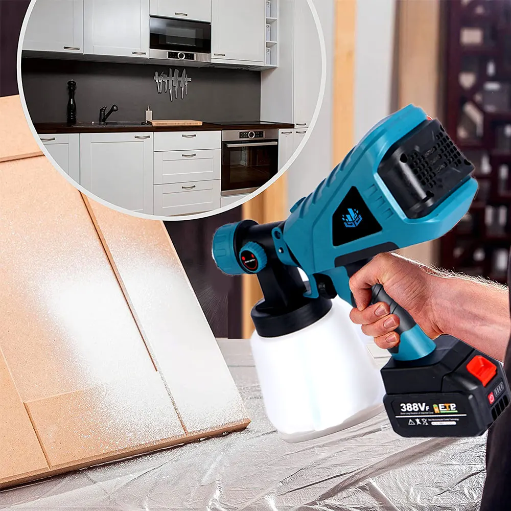 1000ml Cordless Electric Spray Gun Handheld High Efficient Portable 1000ml cordless electric spray gun handheld high efficient portable