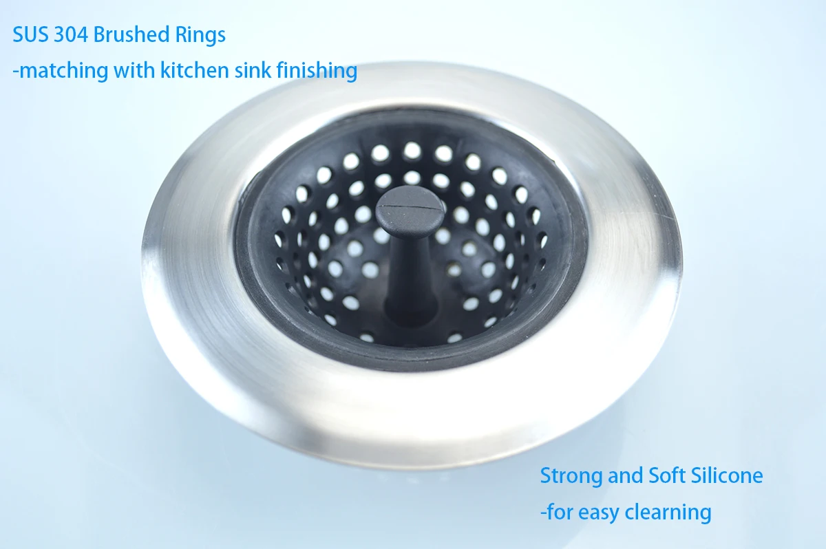 Kitchen Sink Strainer Stopper - 2-in-1 Stainless Steel Spring Clip Kitchen  Sink Drain Strainer And Stopper