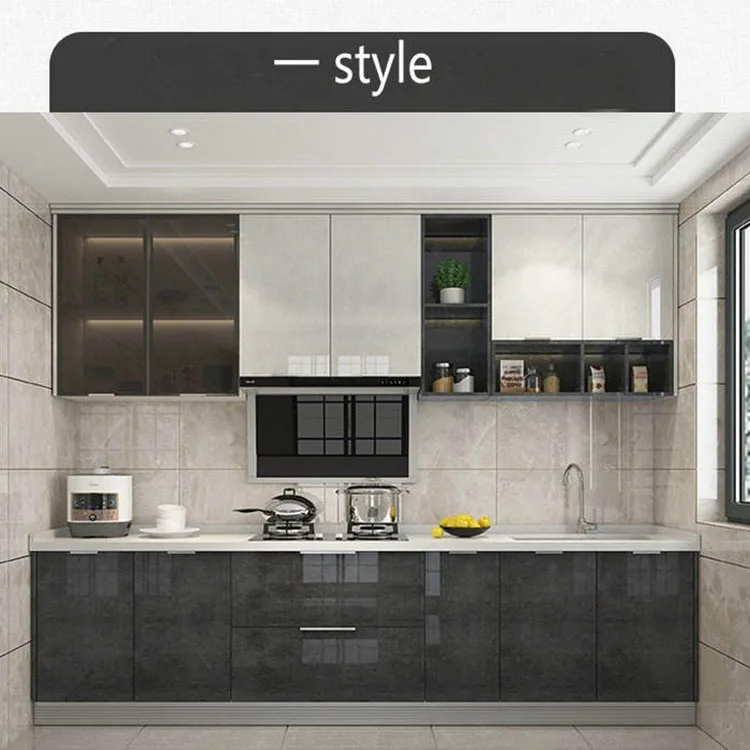 Customizable Modern Designer Solid Wood Melamin Cupboards Kitchen