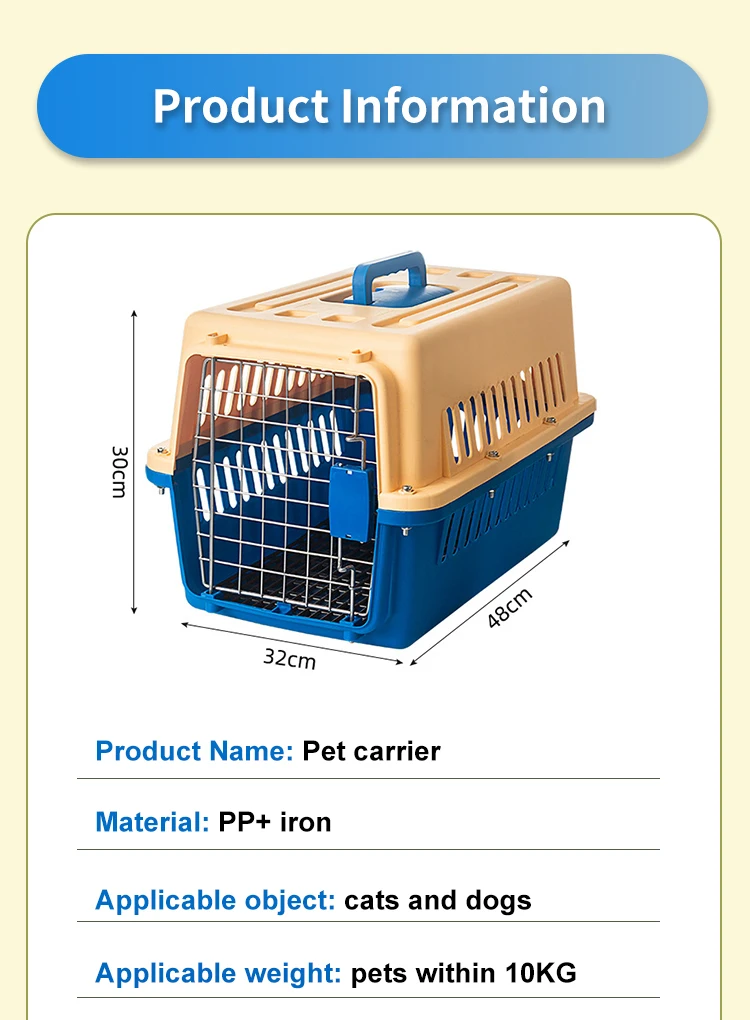 High Quality Small Pet Carrier Outdoor Dog And Cat Kennel With Animal