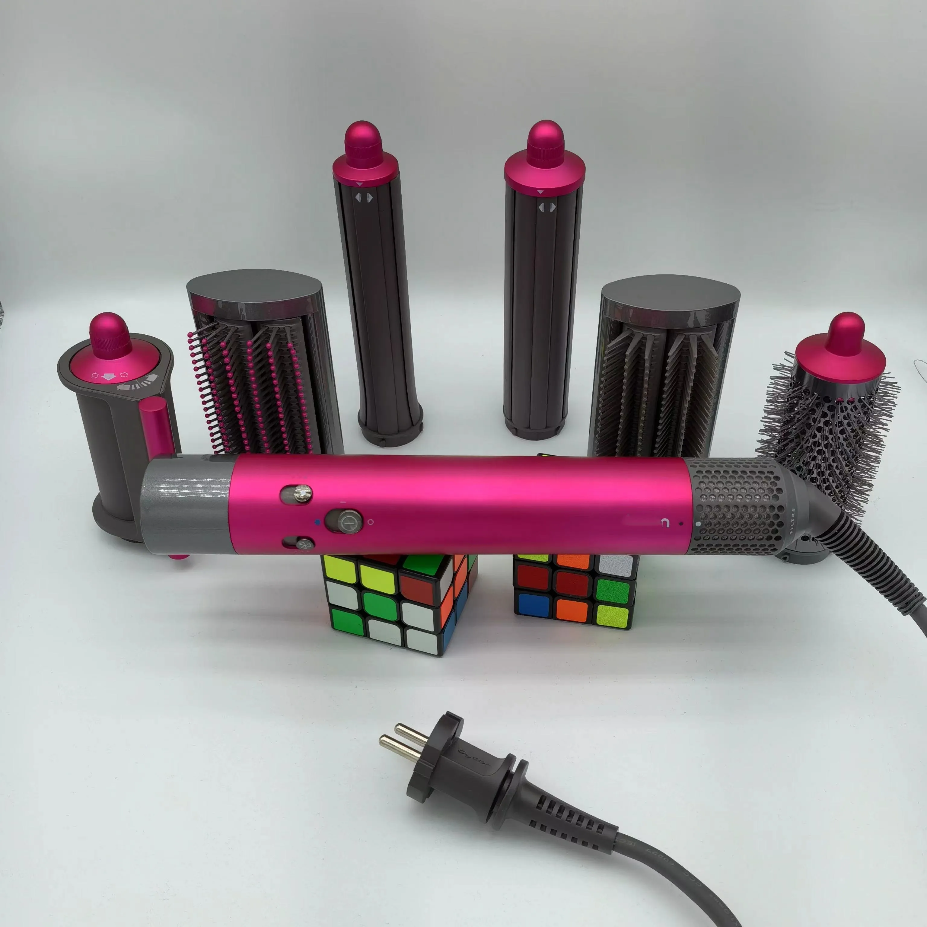 New Vinca Blue Hs05 With Accessories Leather Case For Dysons Air Wrap