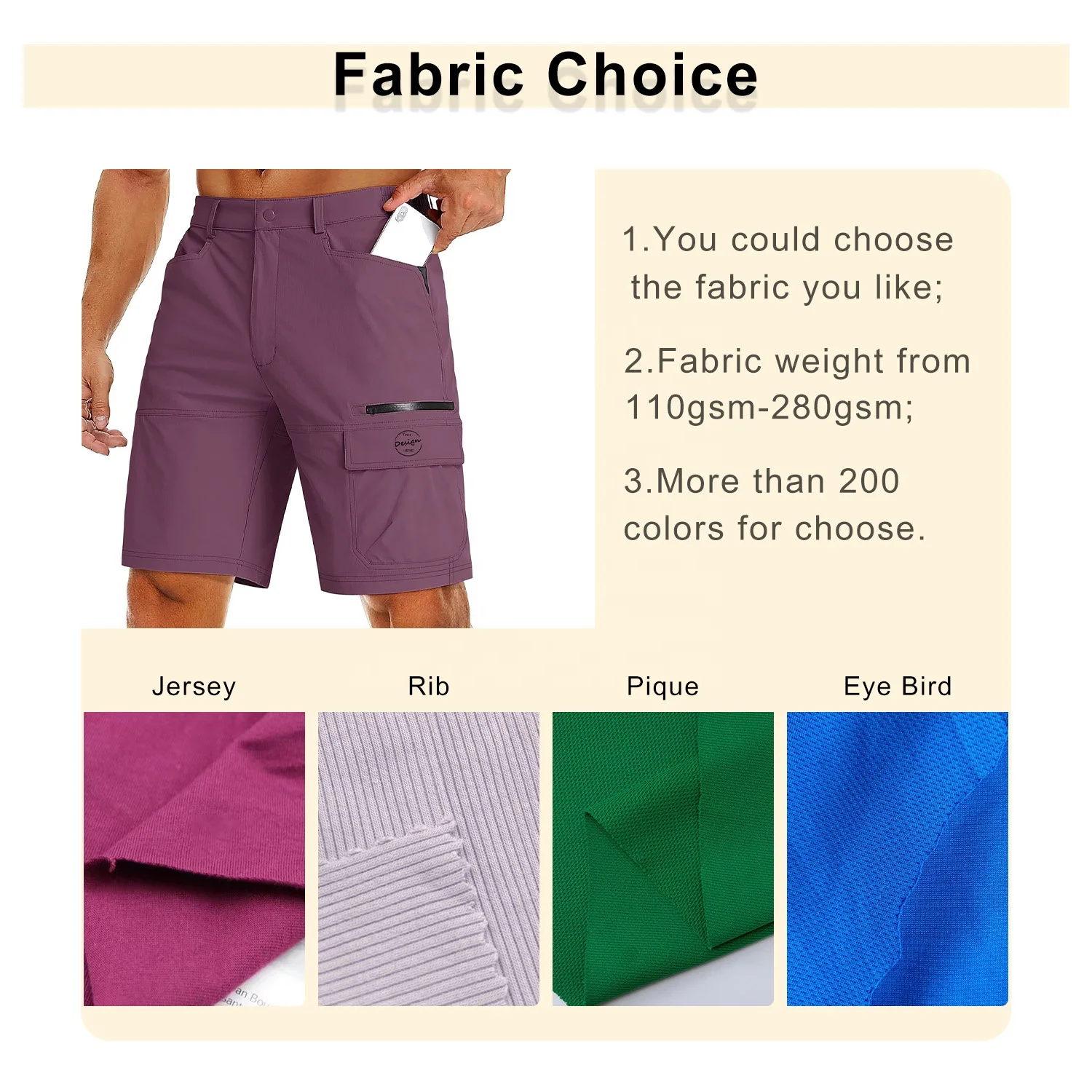 Wholesale New Style Polyester Nylon Spandex Men Gym Sweat Shorts Print Sports Running Cargo Shorts for Men