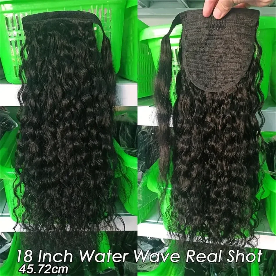 Natural Color Brazilian Human Hair Ponytail for Women_voghion.com