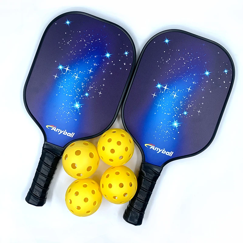 Custom Logo Top Sale Durable Bag New Colorful Carbon Pickleball Paddle Set Pickleball Paddle