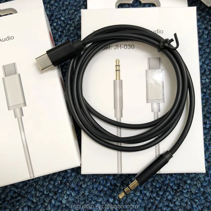 Оптовая Продажа USB Type C на 3 5 мм Aux аудио адаптер кабель для samsung huawei автомобильный стерео DHL Бесплатная