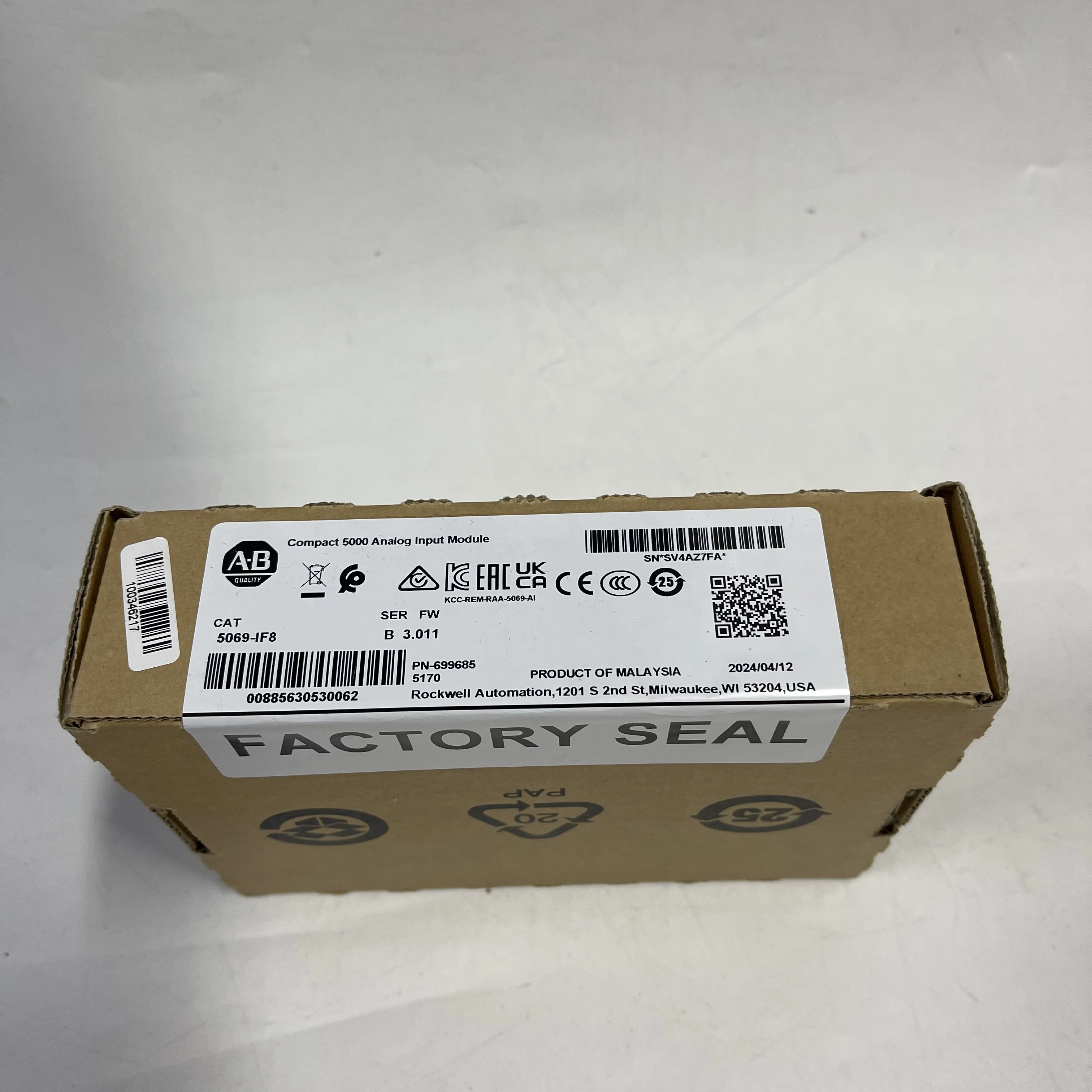 Allen-Bradley (A-B) Compact 5000 Analog Input Module 5069-IF8 Allen-Bradley (A-B) Compact 5000 Analog Input Module 5069-IF8