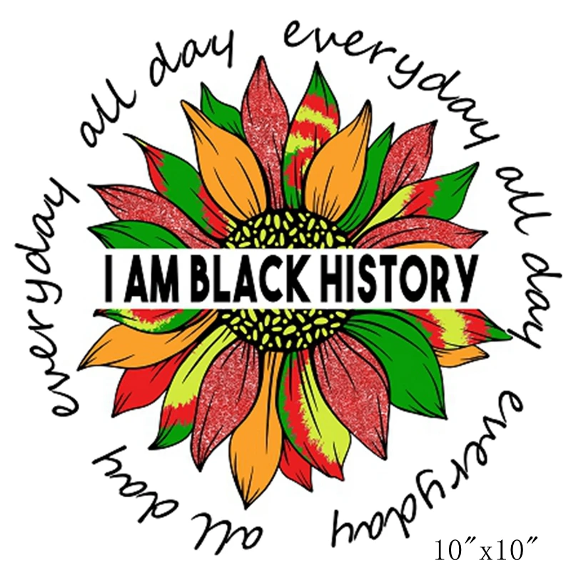 Juneteenth Day Iron On Patches, Black Women Afro Girl Iron On Decals, DIY Heat Transfer Stickers For T-Shirt Bag Pillow Washable Decoration Applique:Apparel