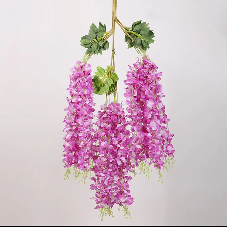 Wedding Party Backdrop Decoration Artificial Wisteria Silk Flowers