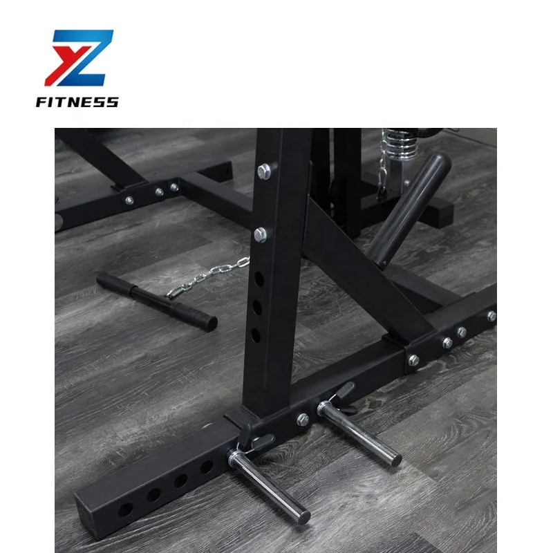 ZYFIT Lat Pull Down System and Low Row Attachment Multi Function Gym Rack Power Rack for Fitness